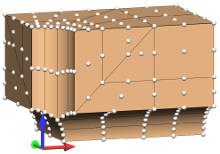 Representative volume element of vascularised tissue.